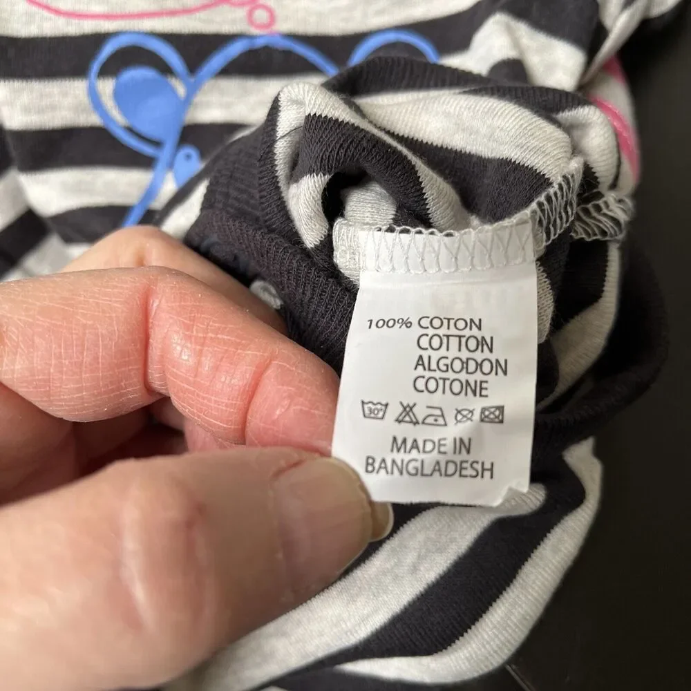 Coolclub Baby Striped Bodysuit Set Of 3 Infant Baby Long Sleeve 12-24M Size 80